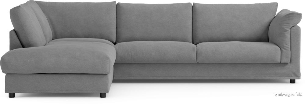 Cherrie 3-sits soffa med divan vänster, med kappa 0rleQ