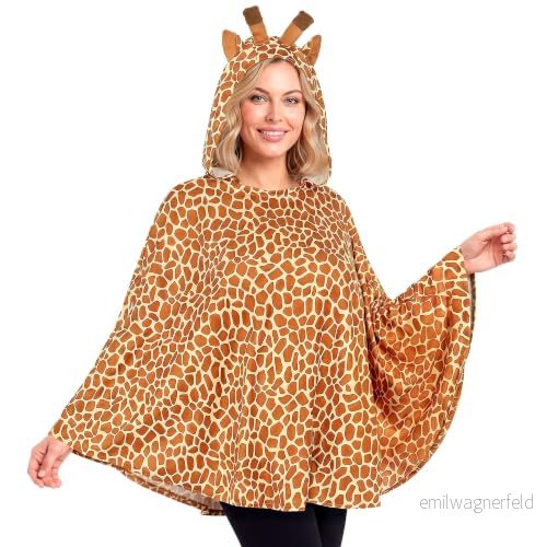 ”GIRAFFE” (huva poncho) (en storlek passar de flesta vuxna) 8003558481590