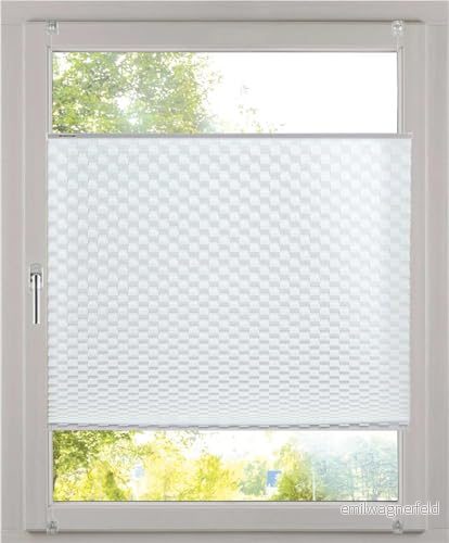 K home Klemmfix plisségardin, 3D effekt, vit, 75 x 210 cm 4262424934316