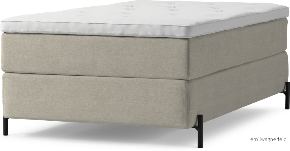 Delux Dream Kontinentalsäng, enkelsäng 120 cm med bäddmadrass och sängben nBQ8D