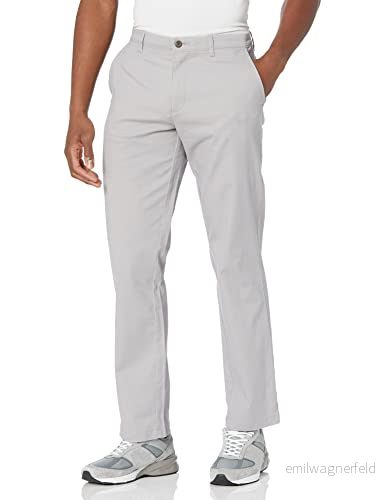 Amazon Essentials herr Classic Fit casual stretch chinos byxa, ljusgrå, 38 B x 28 L 191770592724