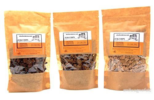 Amerikansk Ekchips Set 3x100g Lätt, Medium och Kraftig Rostning 9772081289995
