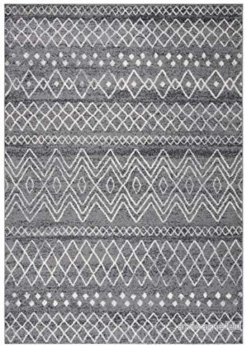 Safavieh Modern Chic inomhatta, vävd, Madison kollektion, MAD798, i kol/Elfenbensvit, 61 x 91 cm för vardagsrum, sovrum eller något inomhusutrymme 195058025690