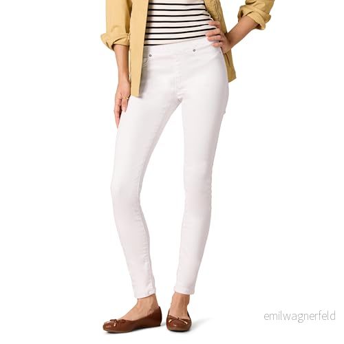 Amazon Essentials kvinnors stretch pull on jegging (finns i plusstorlek), vit, 16 kort 193548225179