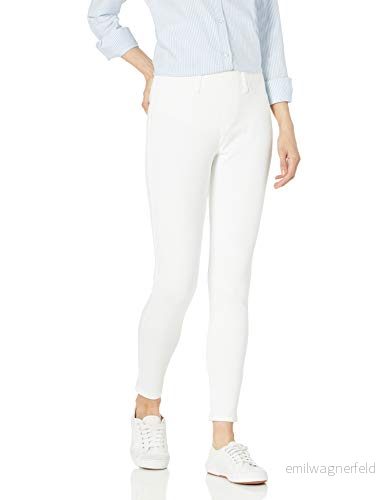 Amazon Essentials dam pull on stickad jegging (finns i plusstorlek), vit, medium lång 194223827541