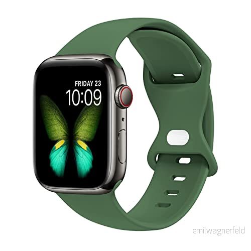 Lysun Kompatibel med Apple Watch band 38 mm, 40 41 sportarmband i mjukt silikon, kompatibelt iWatch Series 7 3 2 1 SE, kvinnor och män 6284160161236