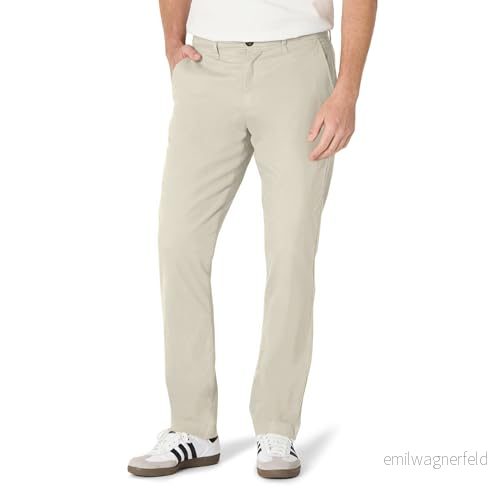 Amazon Essentials Men's Lediga stretchiga chinos atletisk passform (finns i Big & Tall), Kaki brun, 44W / 30L 196433246921