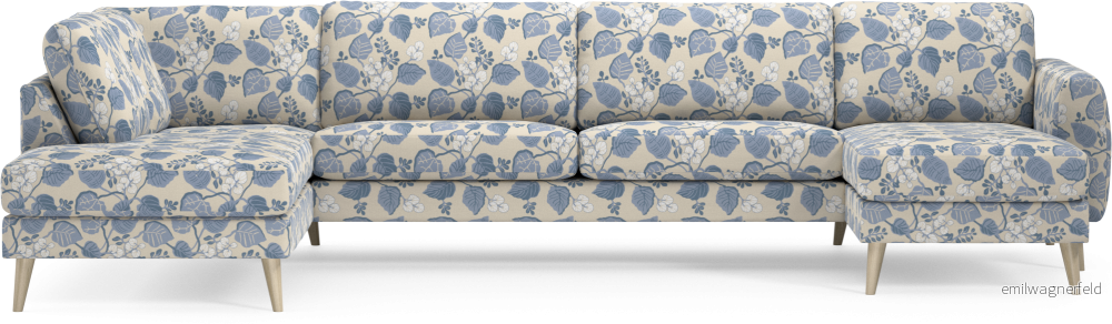 Bridge 3-sits soffa med divan vänster och schäslong höger 9KIBN