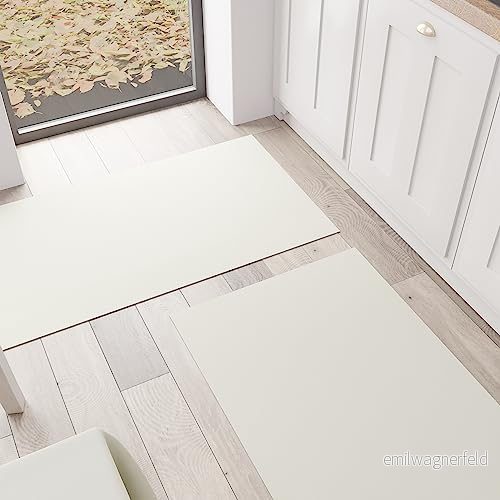 PETTI Artigiani Italiani Köksmatta Halkfritt och tvättbart 52 x 180 cm Enfärgad Sand Design 100% Tillverkad i Italien 5056411138776