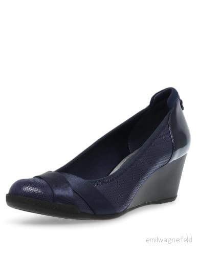 ANNE KLEIN Timeout kilpump för kvinnor, Marinblått Xsp, 38.5 EU 192814034668
