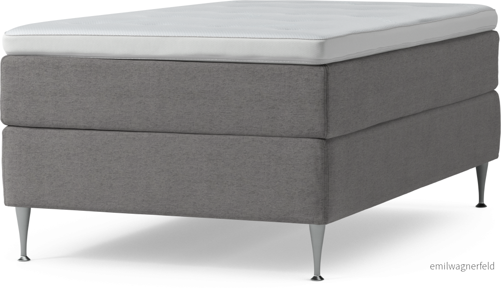Delux Dream Kontinentalsäng, enkelsäng 120 cm med bäddmadrass och sängben ff6Hk