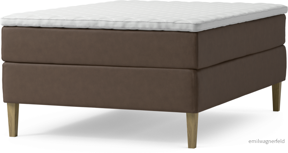 Delux Dream Kontinentalsäng, enkelsäng 140 cm med bäddmadrass och sängben ywwoB