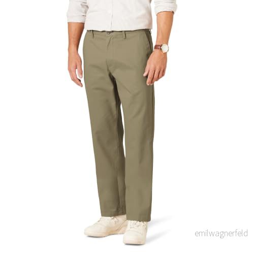 Amazon Essentials herr Classic Fit skrynkelbeständig platt framsida chinos byxa (finns i stor och hög), kakibrun, 54 B x 28 L 196433254575