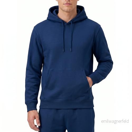 RIPT Performance RCSWT763 Męska bluza z kapturem Soft Touch Lougewear kapturem, granatowa, M 5050217345970