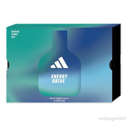 Adidas, Vibes Energy Drive Eau de Parfum presentförpackning 100 ml pastellgrön mössa 3616305954350