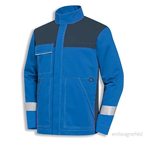 Uvex Multi Function arbetsjacka flamhämmande bundjacka blå Gr 52/54 4049358428506