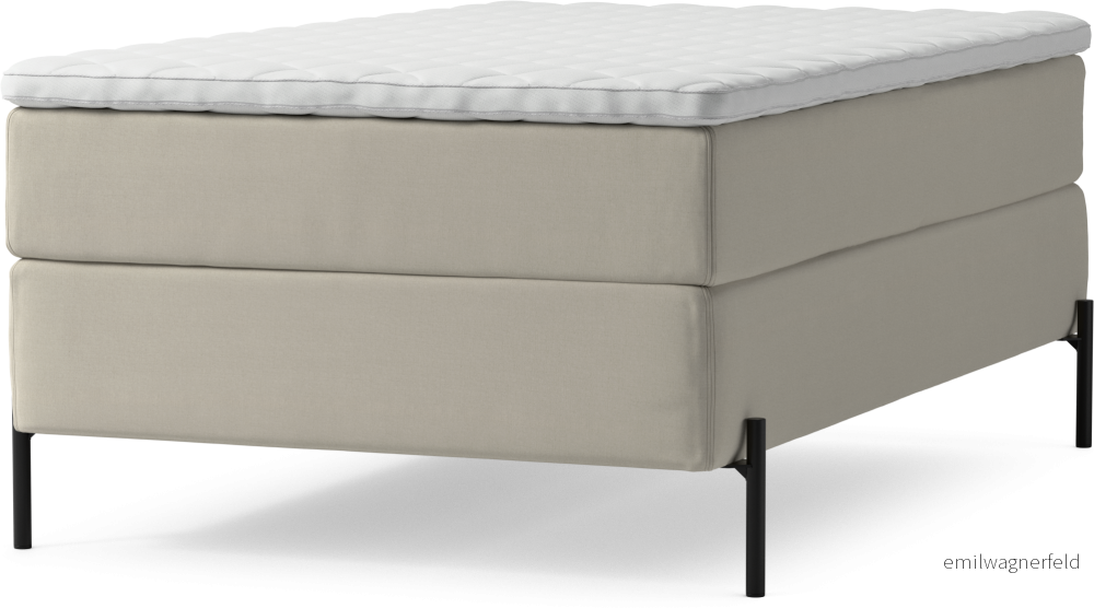 Delux Dream Kontinentalsäng, enkelsäng 120 cm med bäddmadrass och sängben i4srG