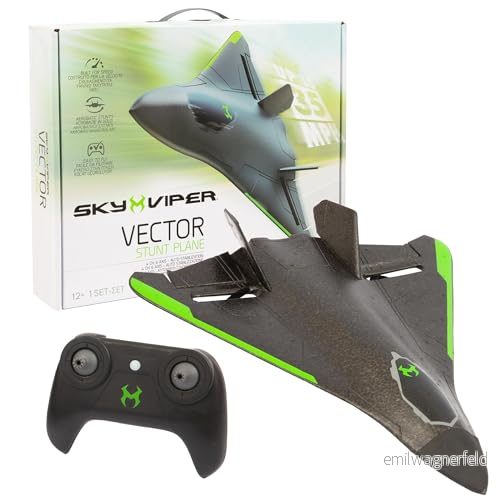 Sky Viper Vector Performance Stunt Jet Drone, konstruerad för att nå hastigheter på upp till 35 km/h, utrustad med avancerad position Hold teknologi, hög effekt vikt förhållande, inkluderar 182 m 8056379150213