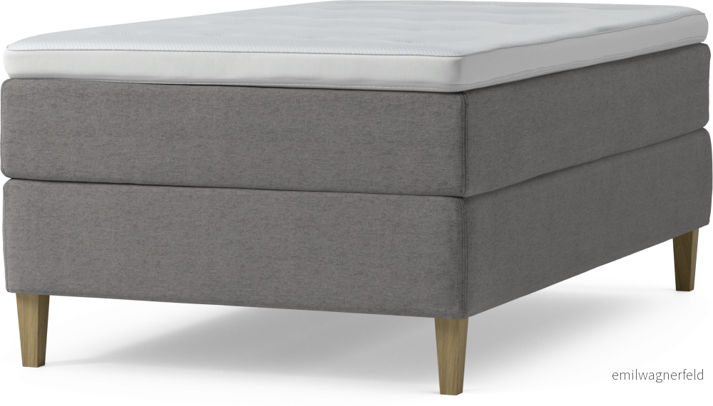 Delux Dream Kontinentalsäng, enkelsäng 120 cm med bäddmadrass och sängben Rexp7