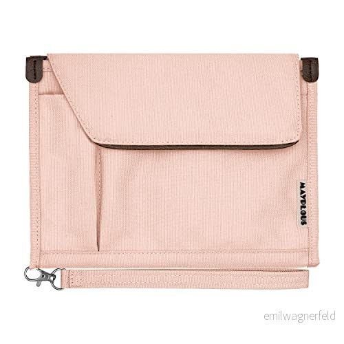 A5 konferensmapp Business Organizer Bag Notepad Bärväska Dokumentfodral Portfolio (Söt rosa) 613792730842
