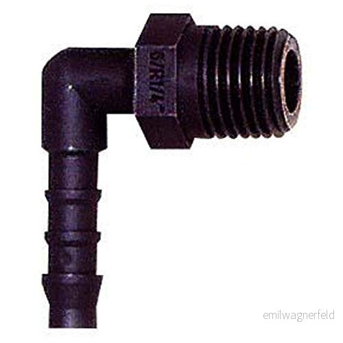 RIEGLER 110970-32.331 vinkelskruvar, R 1/8 A, för slang LW 4 mm, PA 6, 1 st. 4047322072908
