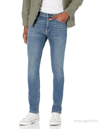 Amazon Essentials Herr Skinny Fit Stretch Jean, Medium Blå Vintage, 33 B x 28 L 194223568840