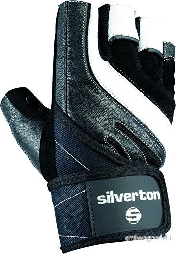 Silverton vuxna handskar power vertikal, svart/vit, S 4007480017357
