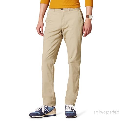 Amazon Essentials Herr Skinny Fit Casual Stretch Chino Byxa, Kaki Brun, 30 B x L 193548338961