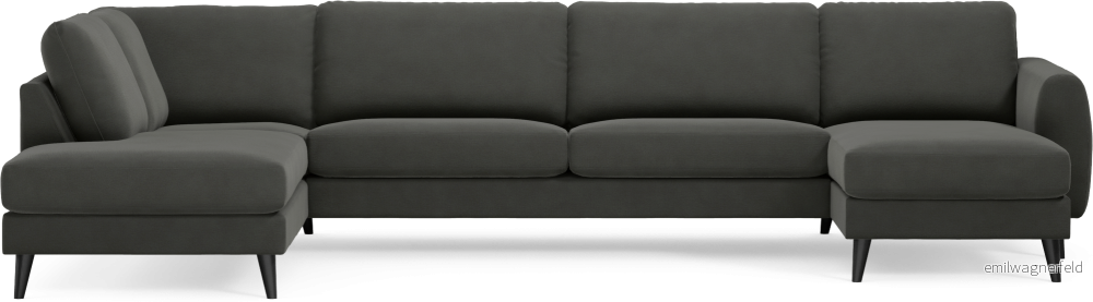 Bridge 3-sits soffa med divan vänster och schäslong höger fNGqm