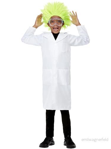 Smiffys vetenskapssocklinga/doktorkostym, unisex, vit, med laboratorierock 5020570436271