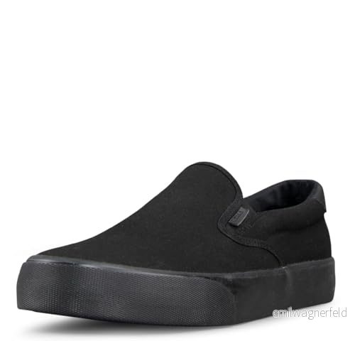 Lugz Clipper Sneakers för män, moderiktiga sneakers, Svart/Svart, 47 EU 737182692821