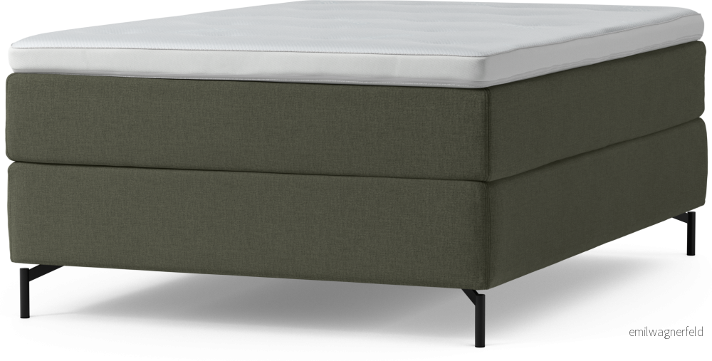 Delux Dream Kontinentalsäng, enkelsäng 140 cm med bäddmadrass och sängben h7B3X