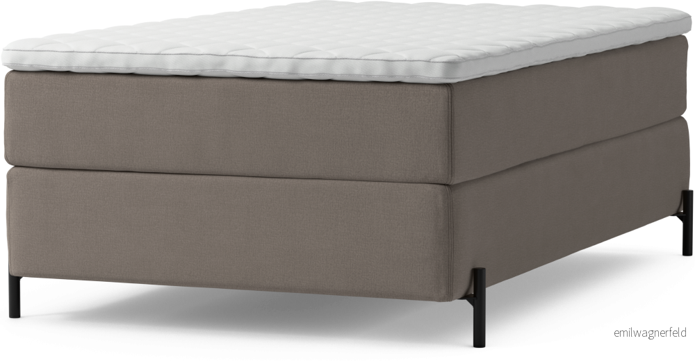 Delux Dream Kontinentalsäng, enkelsäng 120 cm med bäddmadrass och sängben KUwbT