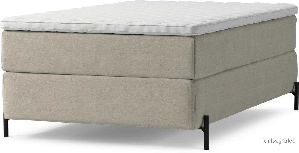Delux Dream Kontinentalsäng, enkelsäng 120 cm med bäddmadrass och sängben WwQw6