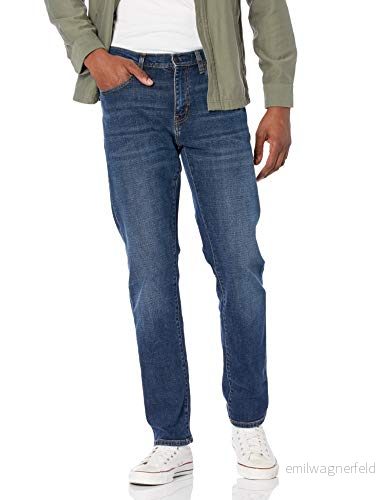 Amazon Essentials Men's Jeans atletisk passform, Mörkblå vintage, 29W / 34L 194223566105
