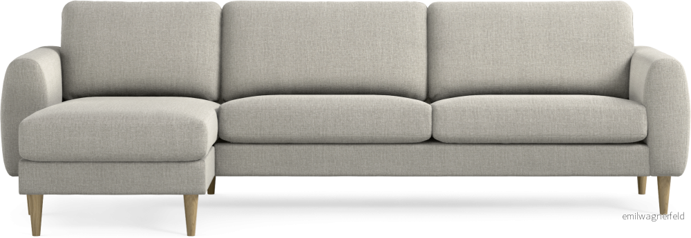 Bridge 3-sits soffa med schäslong vänster bBW6Y