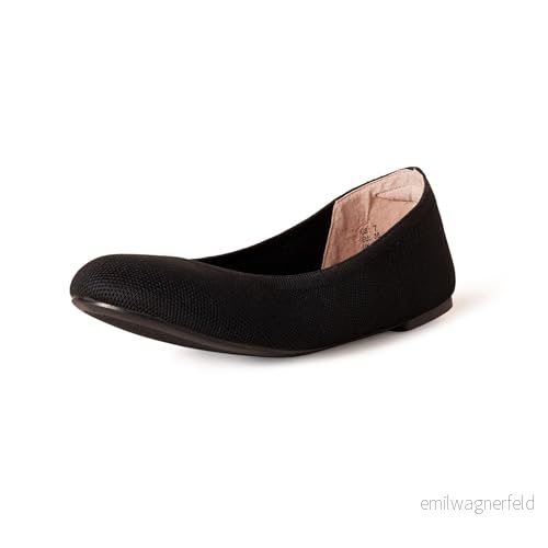 Amazon Essentials sticka platt balettskor, svart, 42 EU large 840809157570