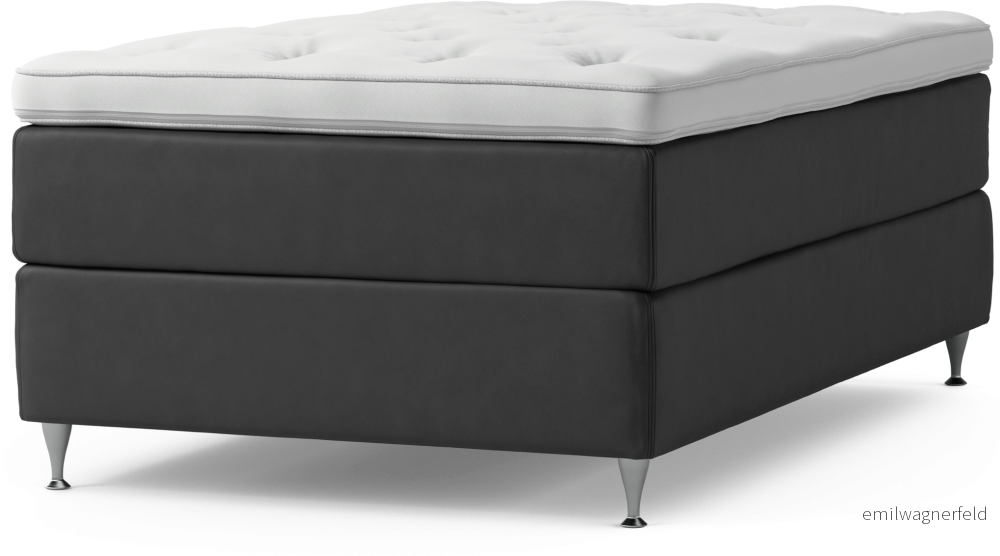 Delux Dream Kontinentalsäng, enkelsäng 120 cm med bäddmadrass och sängben BNpXl
