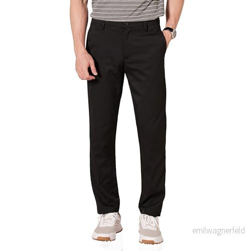Amazon Essentials Slim Fit Stretch Golfbyxa för män, Svart, 35 W x 34 L 195111835723