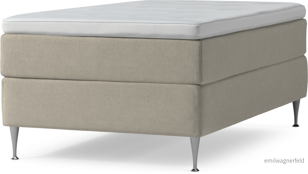 Delux Dream Kontinentalsäng, enkelsäng 120 cm med bäddmadrass och sängben vGba7