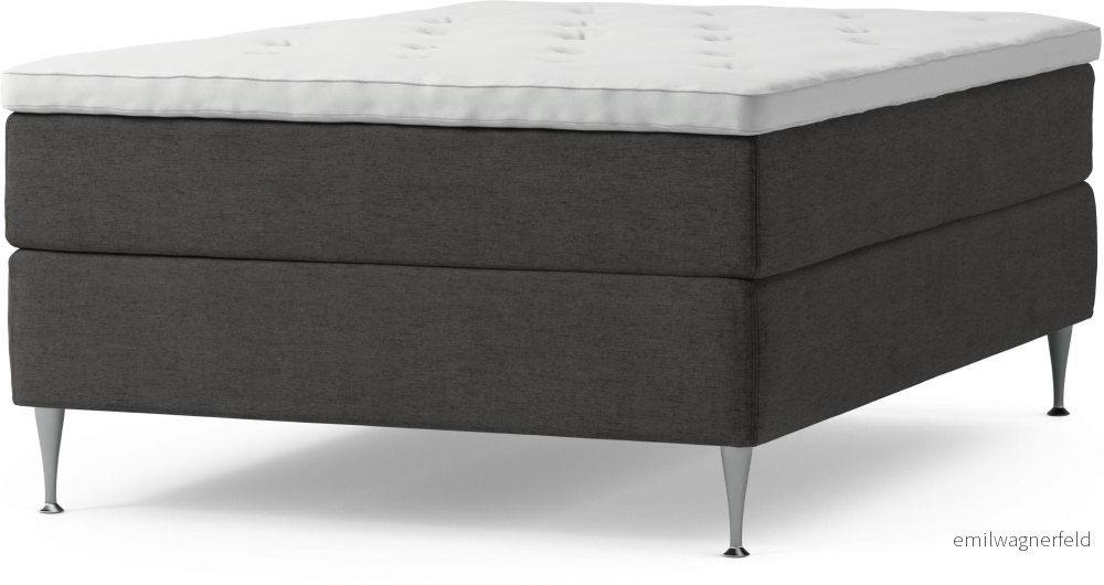 Delux Dream Kontinentalsäng, enkelsäng 140 cm med bäddmadrass och sängben 7IWMr