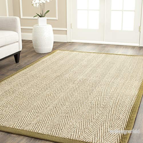 Safavieh Natura kollektion 91 X 152 cm Natural/Olive 683726394341