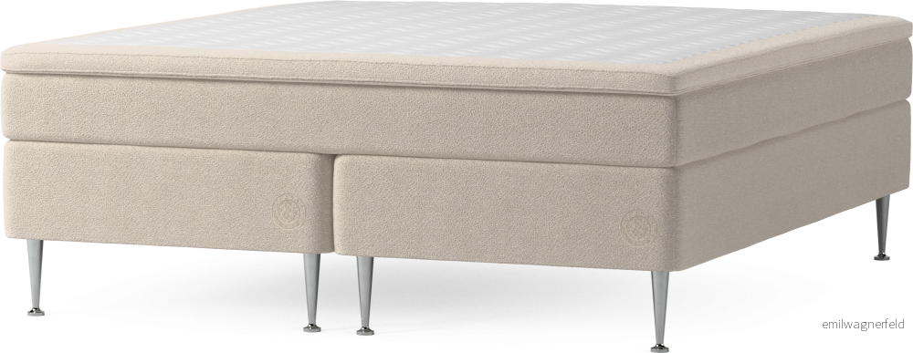 Asperö Comfort Kontinentalsäng, dubbelsäng med bäddmadrass Comfort och sängben GAd1r