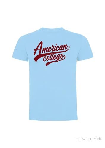 AMERICAN COLLEGE USA tröja med tryck varma kläder unisex barn pojkar och flickor casual modell ACSCW6 Navy 10 år, Färg: blå, �r 3666052660691