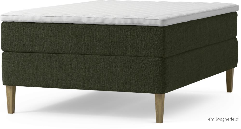 Delux Dream Kontinentalsäng, enkelsäng 140 cm med bäddmadrass och sängben Zdwr2