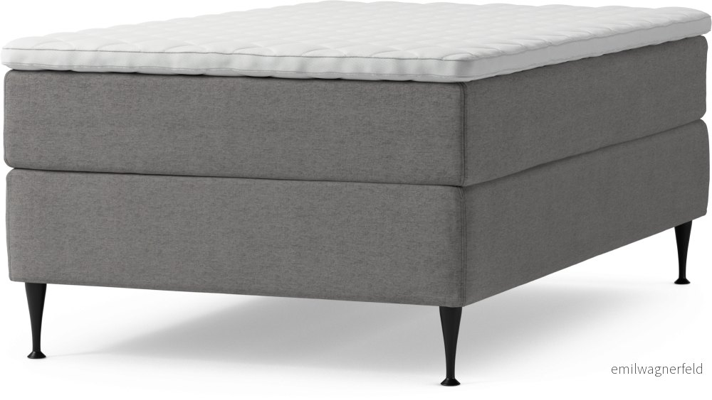 Delux Dream Kontinentalsäng, enkelsäng 120 cm med bäddmadrass och sängben wcwLI