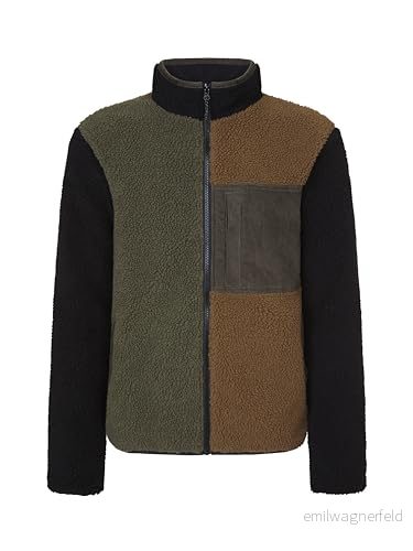 Rock Experience REMC02911 X0032 RE.TAKOTNA Mock Neck FZ Man Fleece Män Långärmad Tröja 1924 Olive Night+0261 Otter+0208 Caviar S 8057734802419