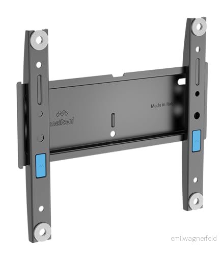 Meliconi Slimstyle Plus 200 S, TV stativ, fast vägg, passar även för gipsskivor, 26 tum till 45 tum, Vesa 50 75 100 200, tillverkad i Italien 8006023331970