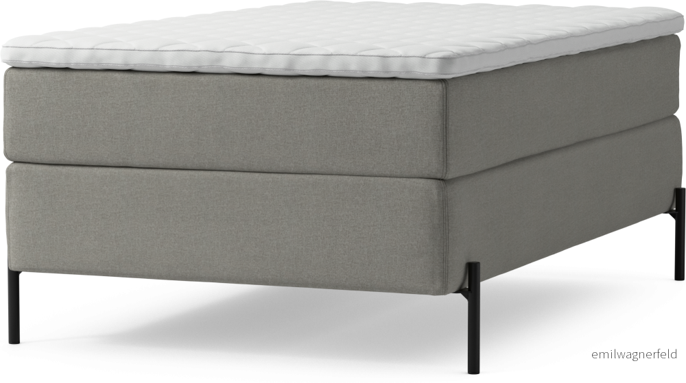 Delux Dream Kontinentalsäng, enkelsäng 120 cm med bäddmadrass och sängben OePag