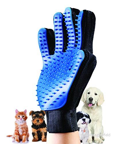 Hundmassage katthandskar rengöring av djurhår i gummi (1 handske) 3701127501827